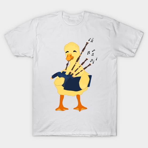 Bagpipe Duck T-Shirt by Artstuffs121